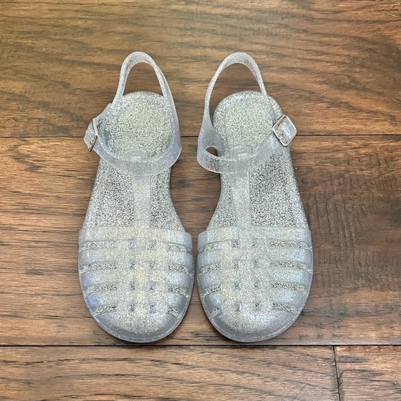 GAP Kids Silver Glitter Jelly Sandals - Picture 2 of 4